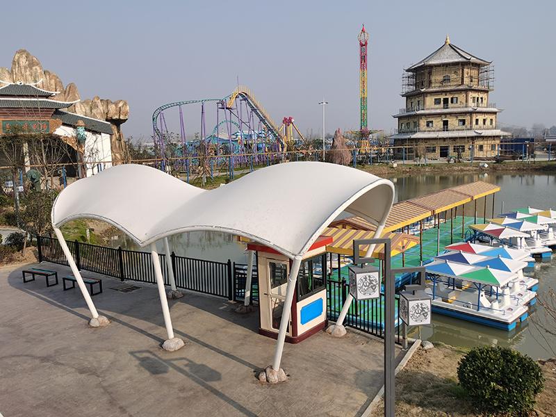 Landscape film (wharf) of Anhui Linquan Fengshen magic Valley Amusement Park