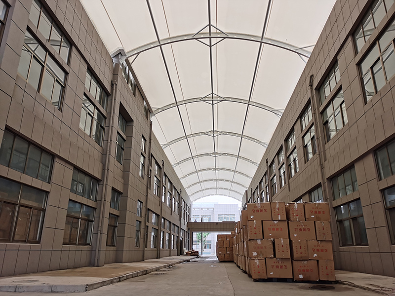 Canopy of membrane structure workshop of Anhui Wuhu Yanda plastic company