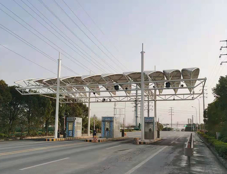 Membrane structure toll station of Jiangsu Zhenjiang new material chemical park