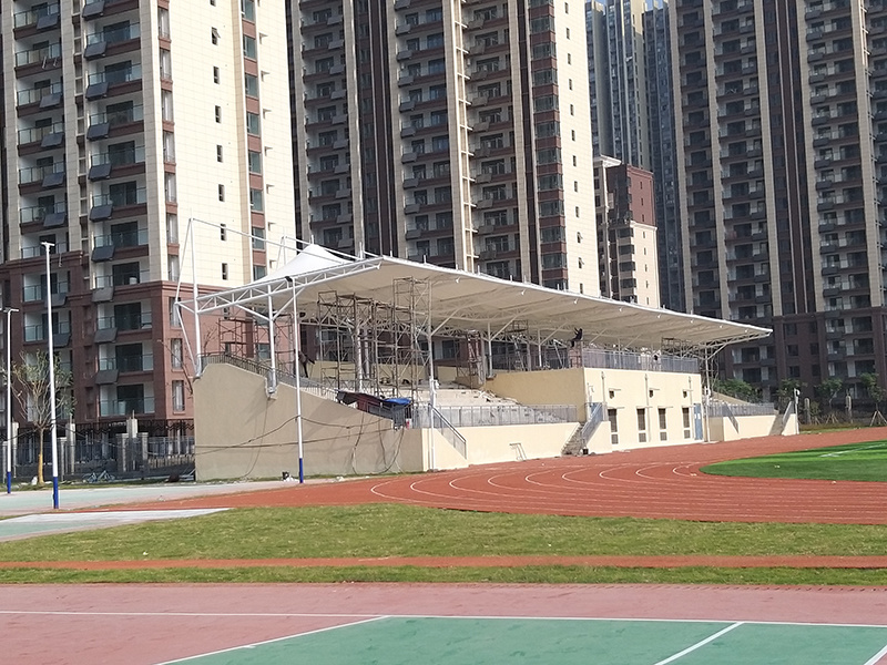 Anhui Bengbu No.2 Middle School membrane structure stand