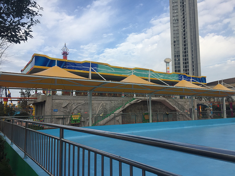 Jiangsu Jiangyin coastal city amusement park landscape film