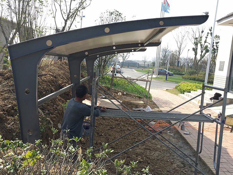 Membrane structure shed of Hefei Chuangye water company