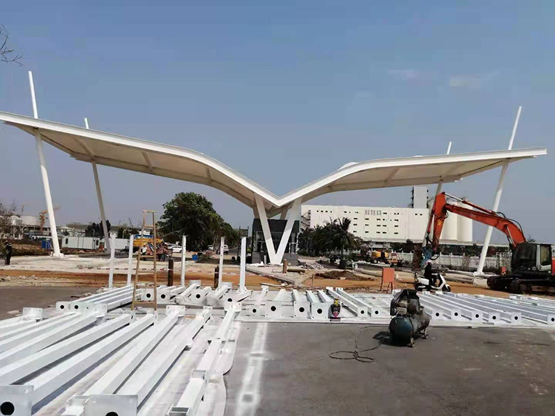 Membrane structure gate of Haikou Yangpu Bonded Port Area, Hainan Membrane structure gate of Haikou Yangpu Bonded Port Area, Hainan