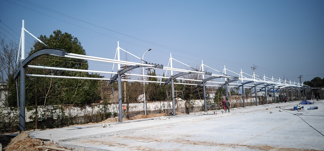 Membrane structure shed of Chizhou bus station in Anhui Province