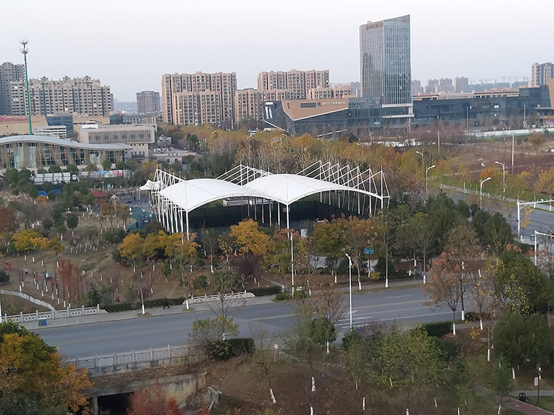 Membrane structure basketball court of Nanjing Lishui Sports Park