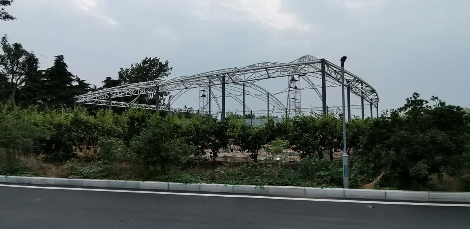 Henan Zhoukou longrun power membrane structure tennis court