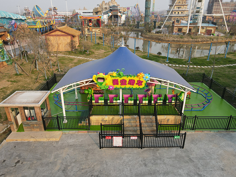 Landscape film of Anhui Linquan Fengshen magic Valley Amusement Park (green worm)