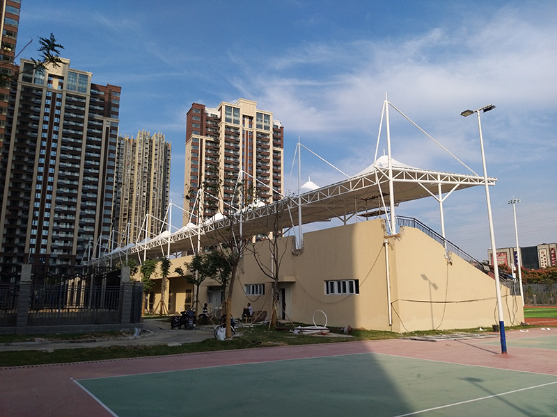 Anhui Bengbu No.2 Middle School membrane structure stand