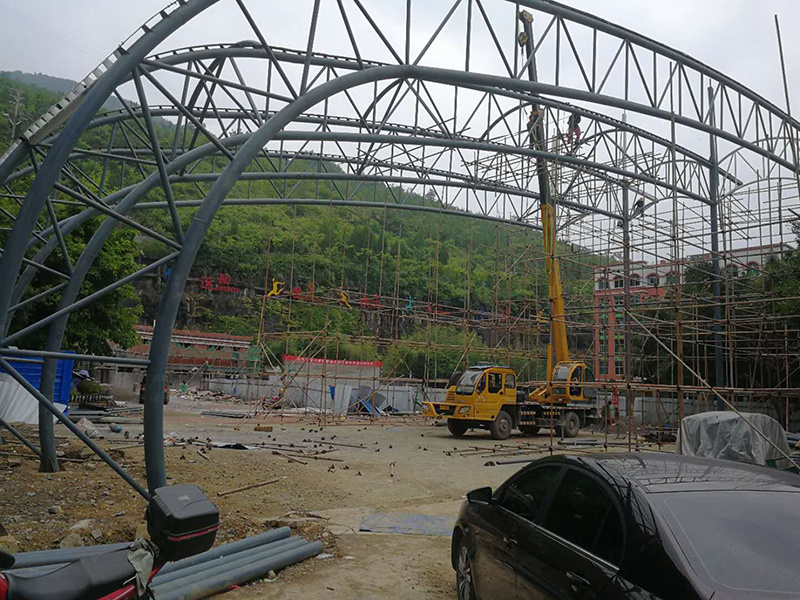 Membrane structure basketball court of Sichuan Pengshui forest Hope Primary School