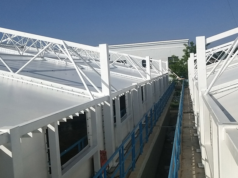 Membrane structure capping of Jingtai sewage treatment plant in Gansu Province