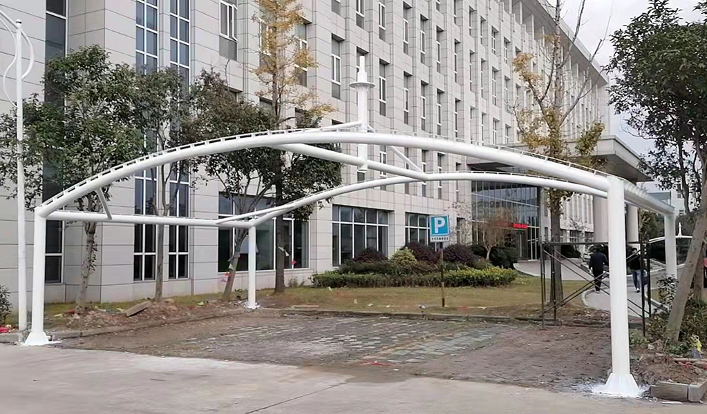 Membrane structure shed of Zhejiang Ningbo Zhongyuan Oujia fishing gear company