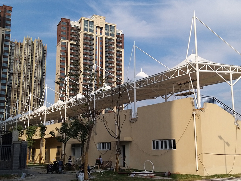 Anhui Bengbu No.2 Middle School membrane structure stand