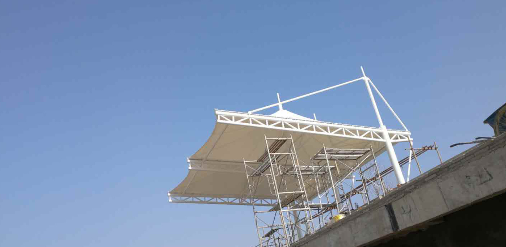 Membrane structure stand of Henan Gushi Yuanguang primary school