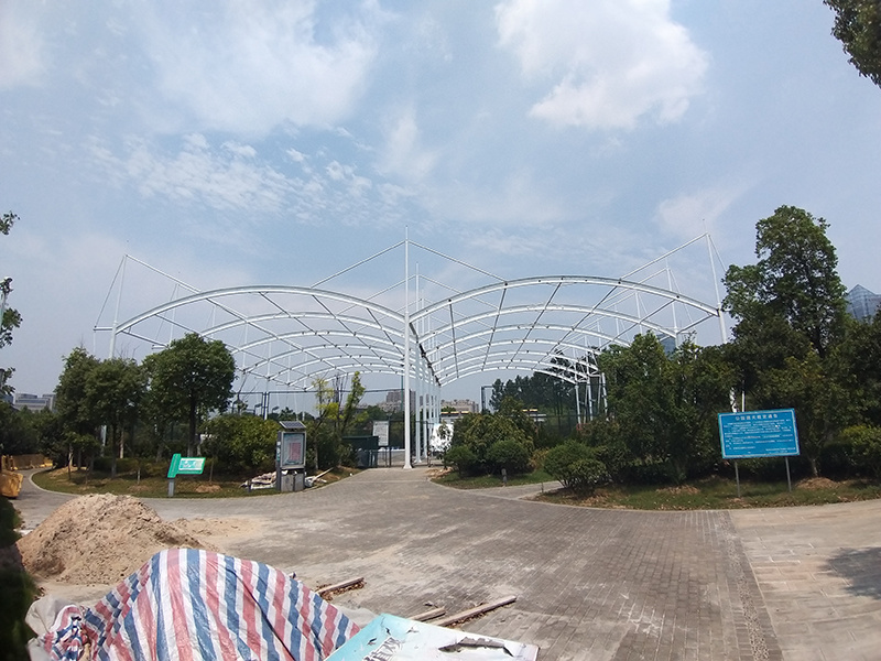 Membrane structure basketball court of Nanjing Lishui Sports Park