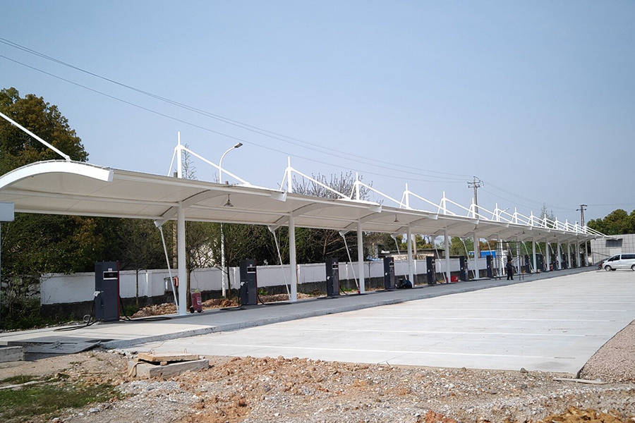 Membrane structure shed of Chizhou bus station in Anhui Province