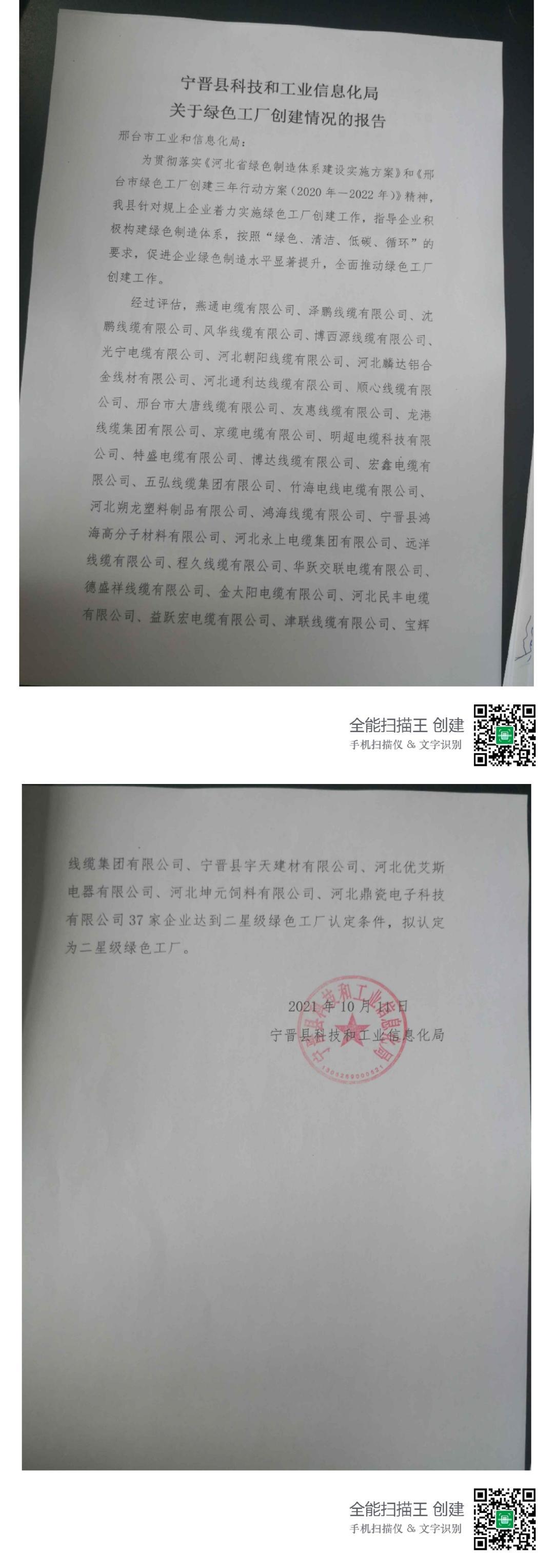 绿色工厂台账、二星认定表、报告书_1-2