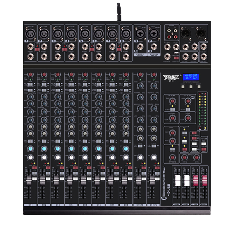 12路调音台（2路编组）    MT-12