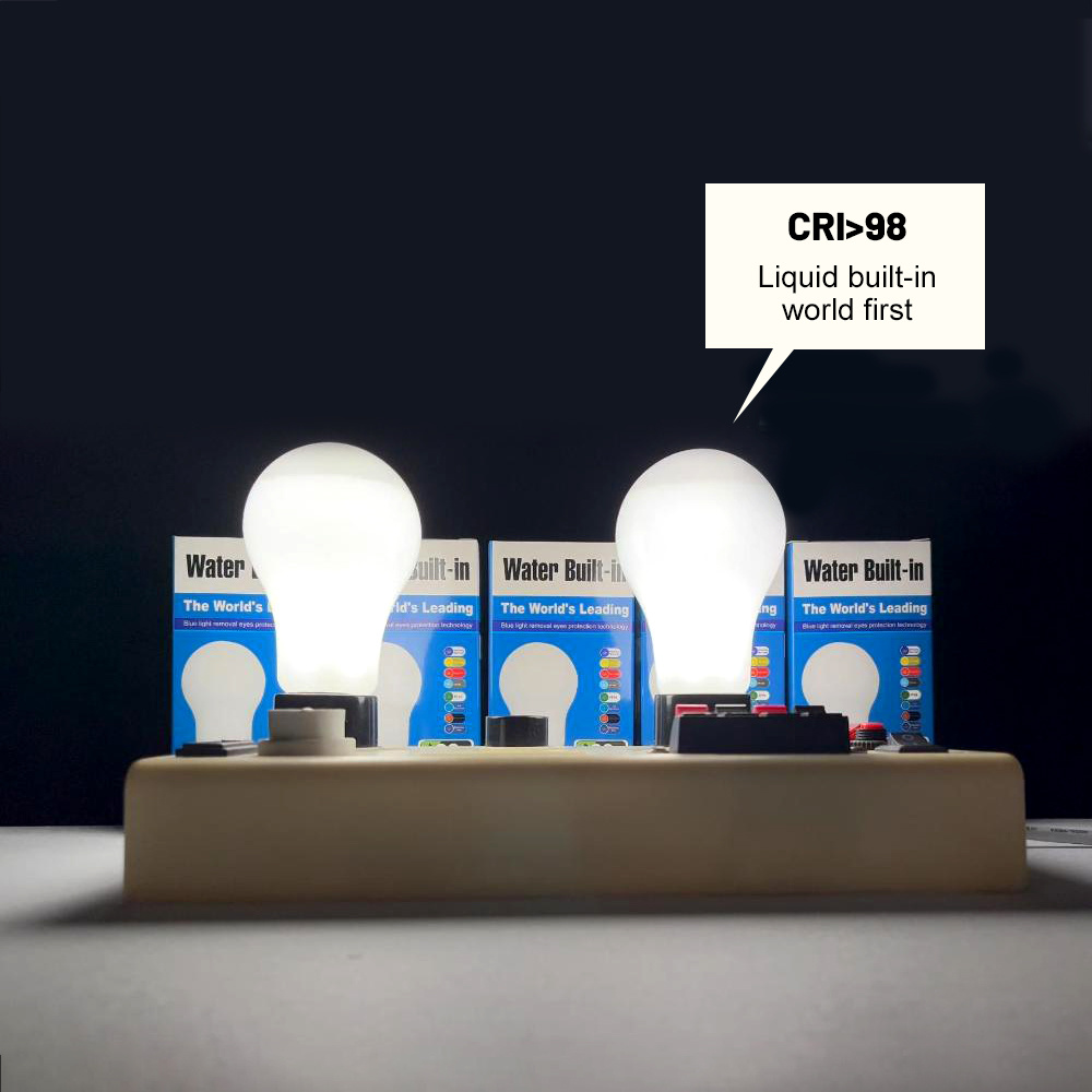 Leading Technology Liquid Built-in CRI98 Anti-blue Light LED Bulb