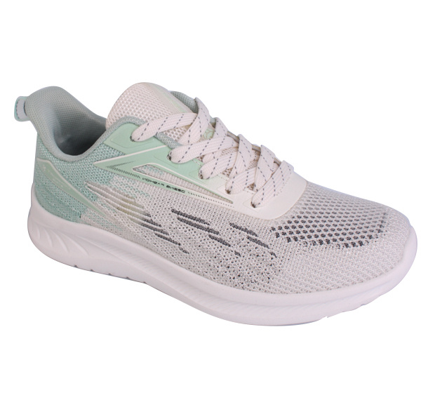 Lady's Super light and breathable fly knit running shoes