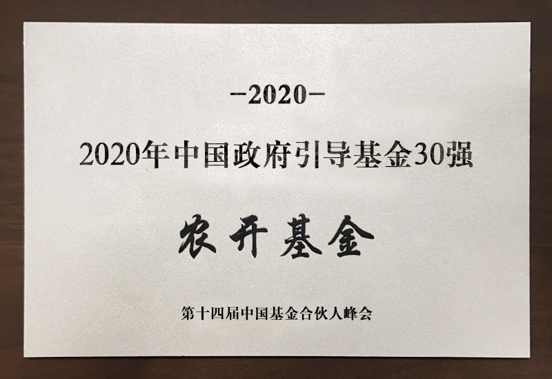 2020年中国政府引导基金30强