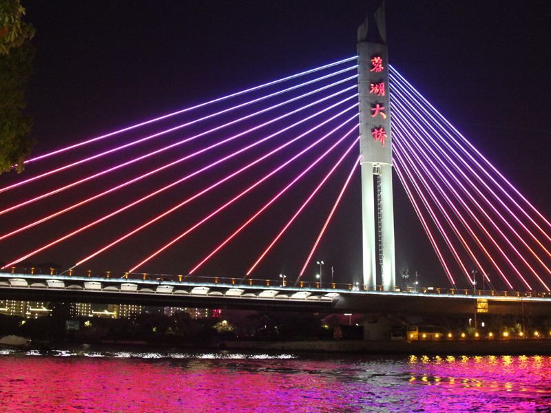 无锡京杭运河蓉湖大桥景观照明工程