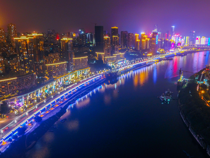 重庆江北区都市功能核心区景观照明提升工程