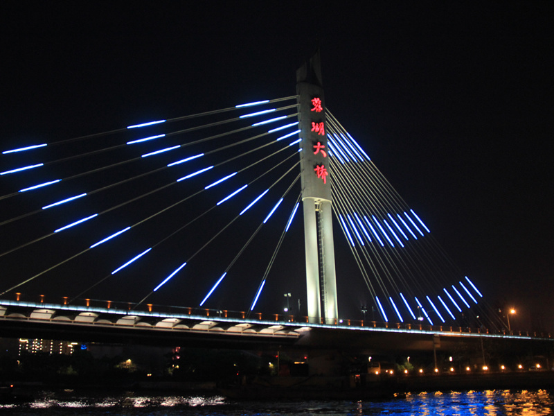 无锡京杭运河蓉湖大桥景观照明工程