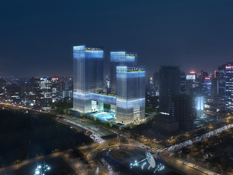 Project of Flooding Lighting of Shanghai International Financial Center