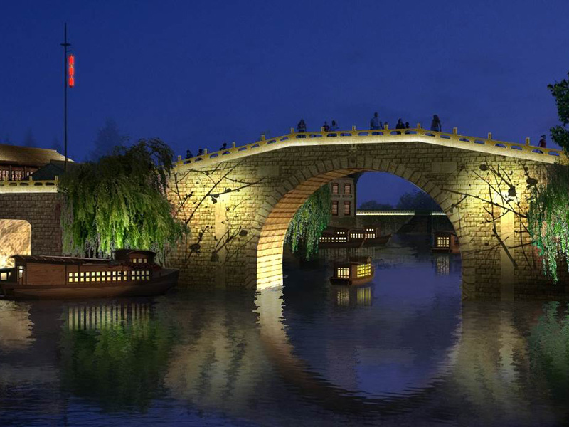 Project of Night Lighting of the Upper Section of Zhenjiang Ancient Canal