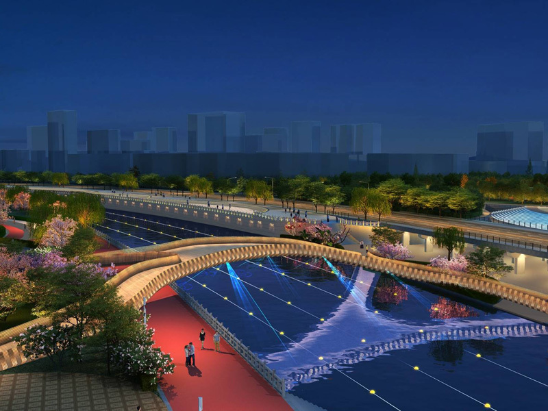 Jinan Xiaoqing River Ecological Landscape and River Lighting Improvement Project