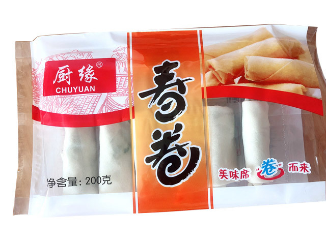 荠菜肉丝春卷