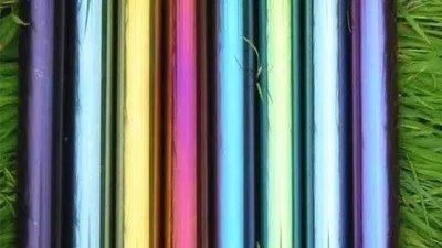Colored stainless steel tube