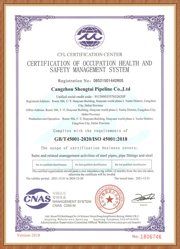 ISO Occupation Health & Safety Management System