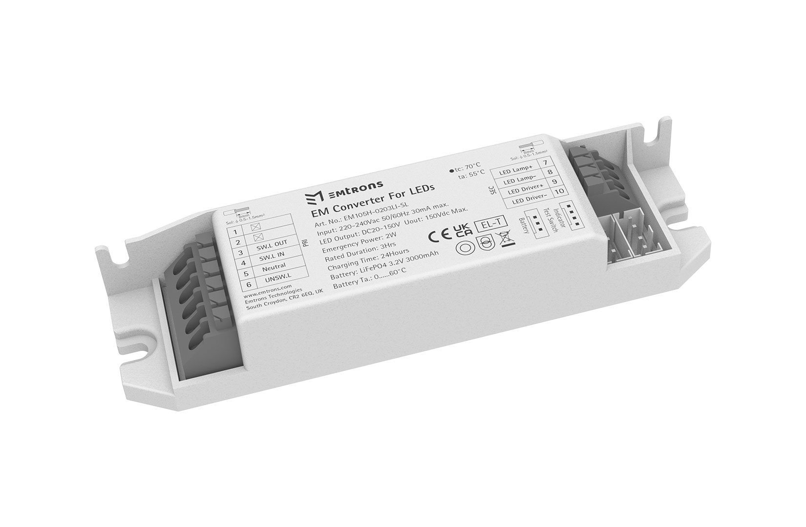 Mini LED Emergency Converter EM105H