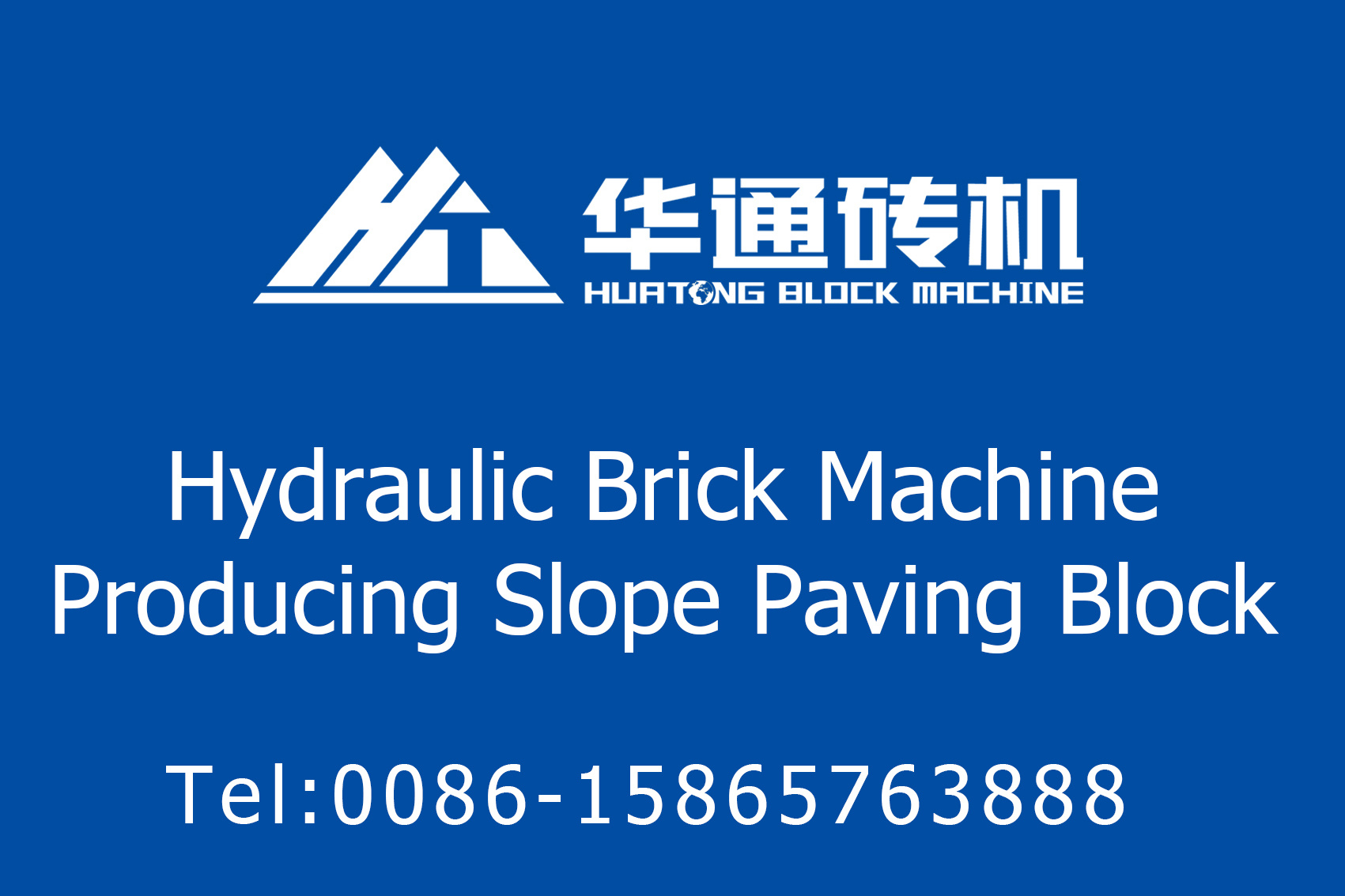 Hydraulic Brick Machine Producing Slope Paving Block