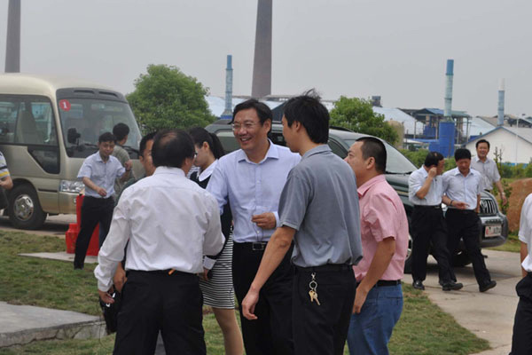 Wang Wentao, member of the Standing Committee of the Provincial Party Committee, Secretary of the Nanchang Municipal Party Committee, and Mayor Chen Junqing, led the four sets of teams to inspect Jing'an Hi-Tech
