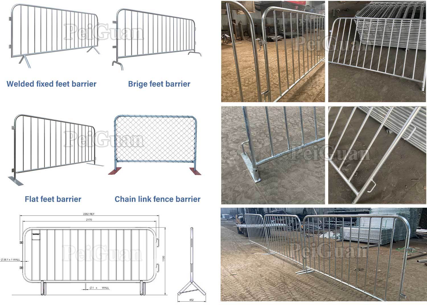 Crowd control barriers