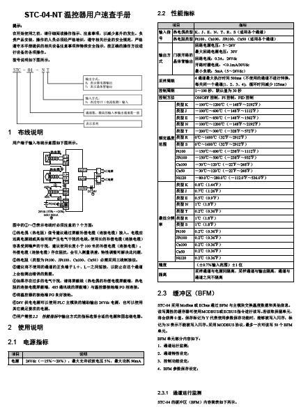 STC-04-NT 温控器用户速查手册