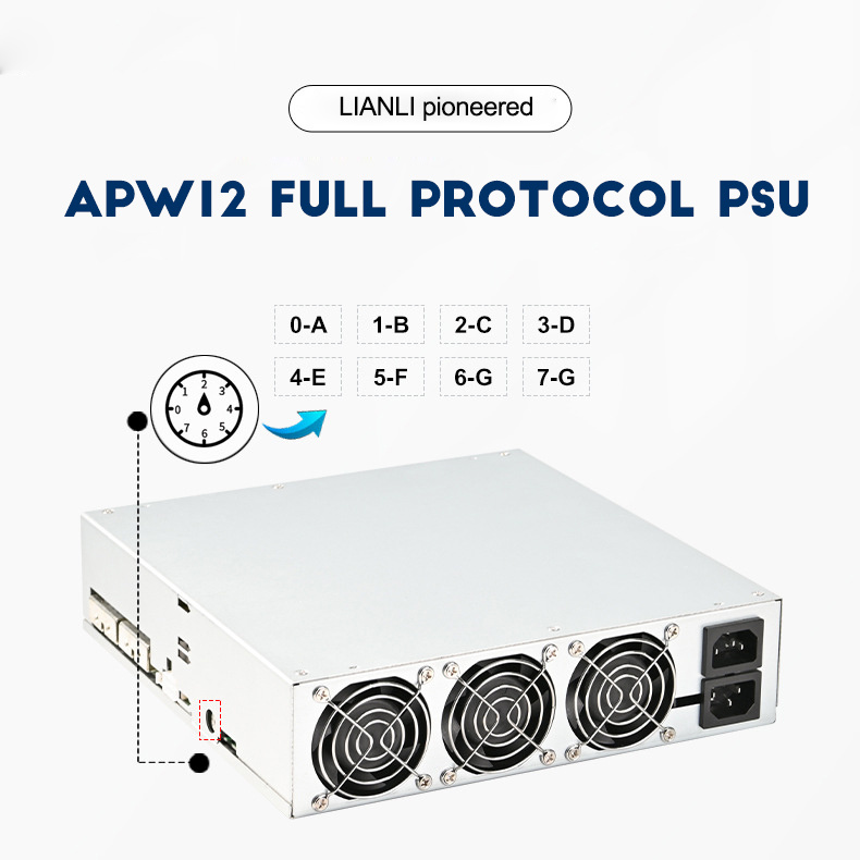 LIANLI® initiate APW12 4000w Full Protocol Power supply APW121215 1417 Universal PSU Applicable to all versions of a b c d e f g