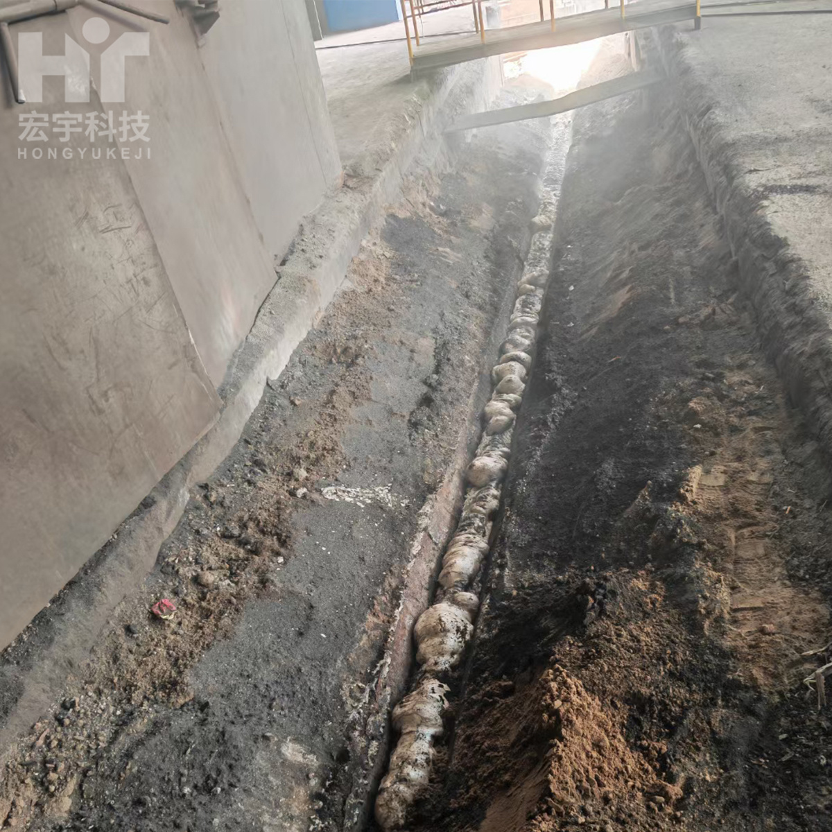 遼寧某鋼廠渣鐵溝施工項目