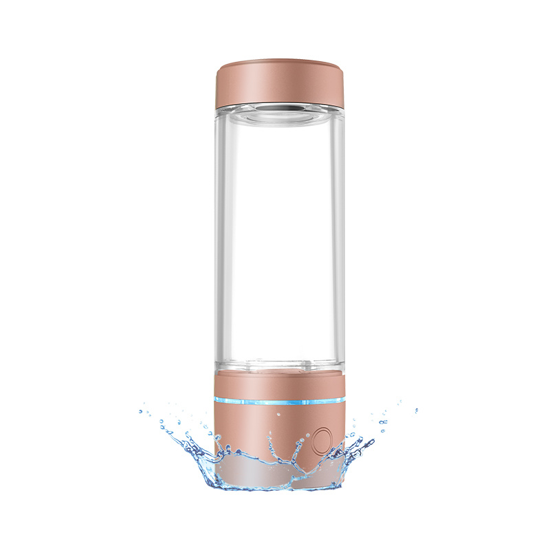 Portable H2-rich water cup China manufacturer 2022 rechargeable glass h2 life hydrogen water bottle