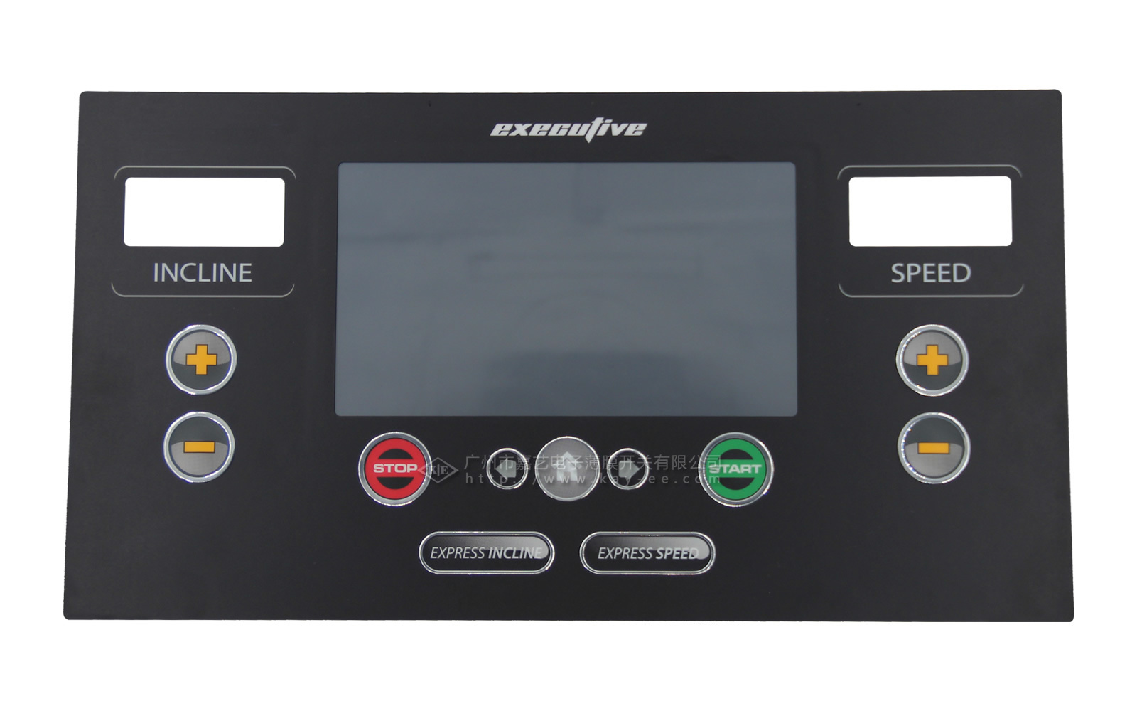 Touch screen + display screen + main board + nameplate tactile switch