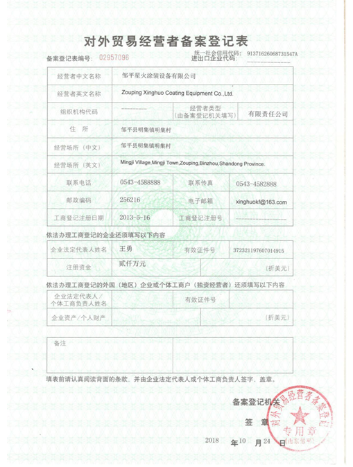 Registration Of Foreign Trade Operators