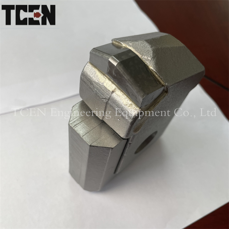 Foundation drilling rig quick change bar weld-on teeth 
