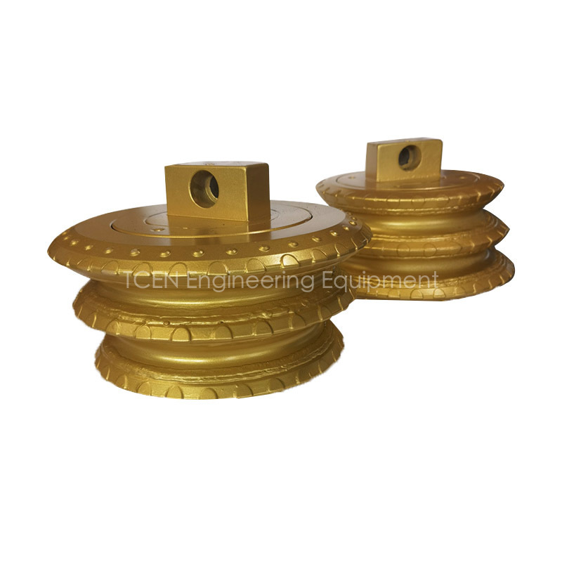 TBM and pipe jacking machine Three-edge tooth insert disc cutter