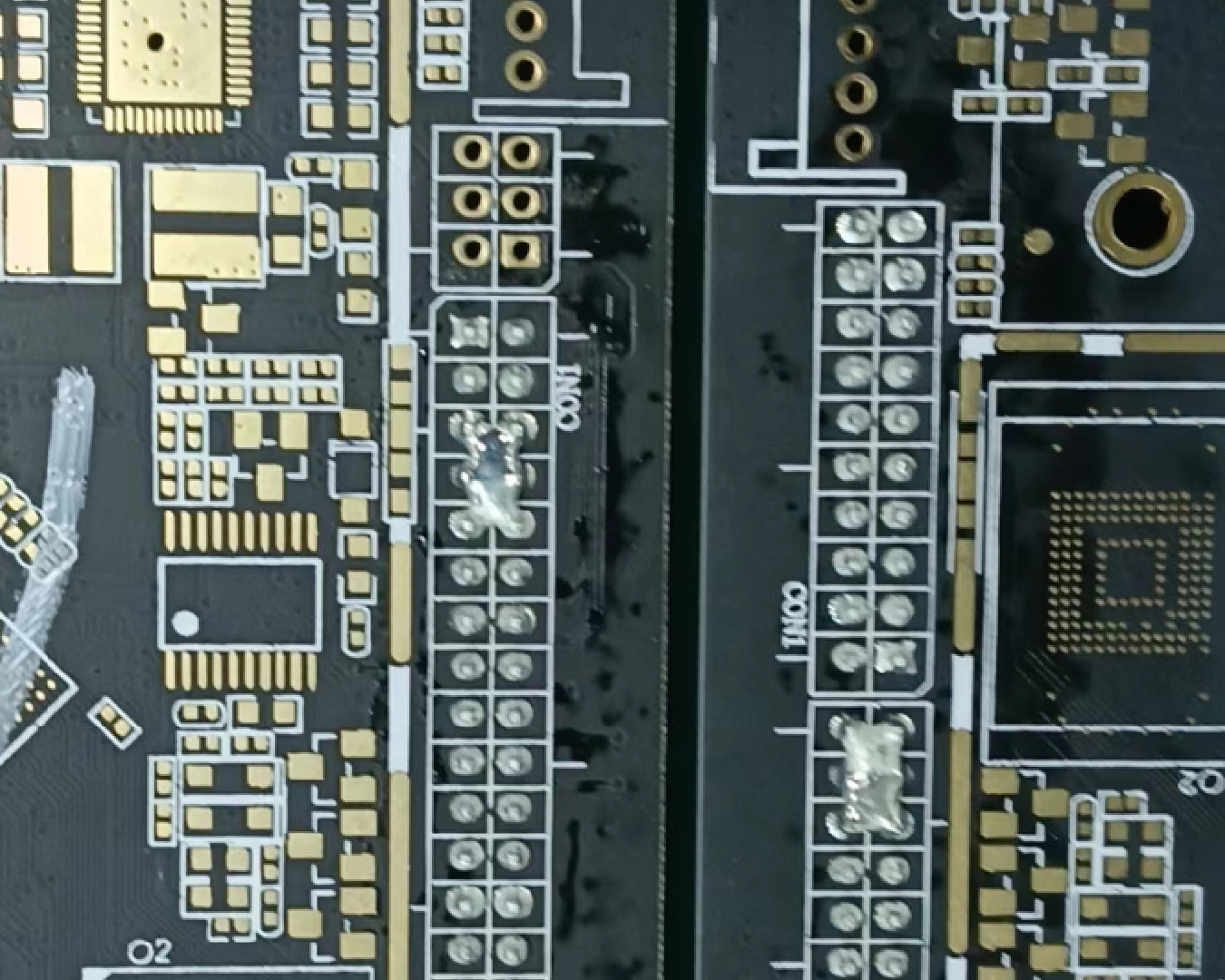 The reasons for selective wave soldering tin connection may include