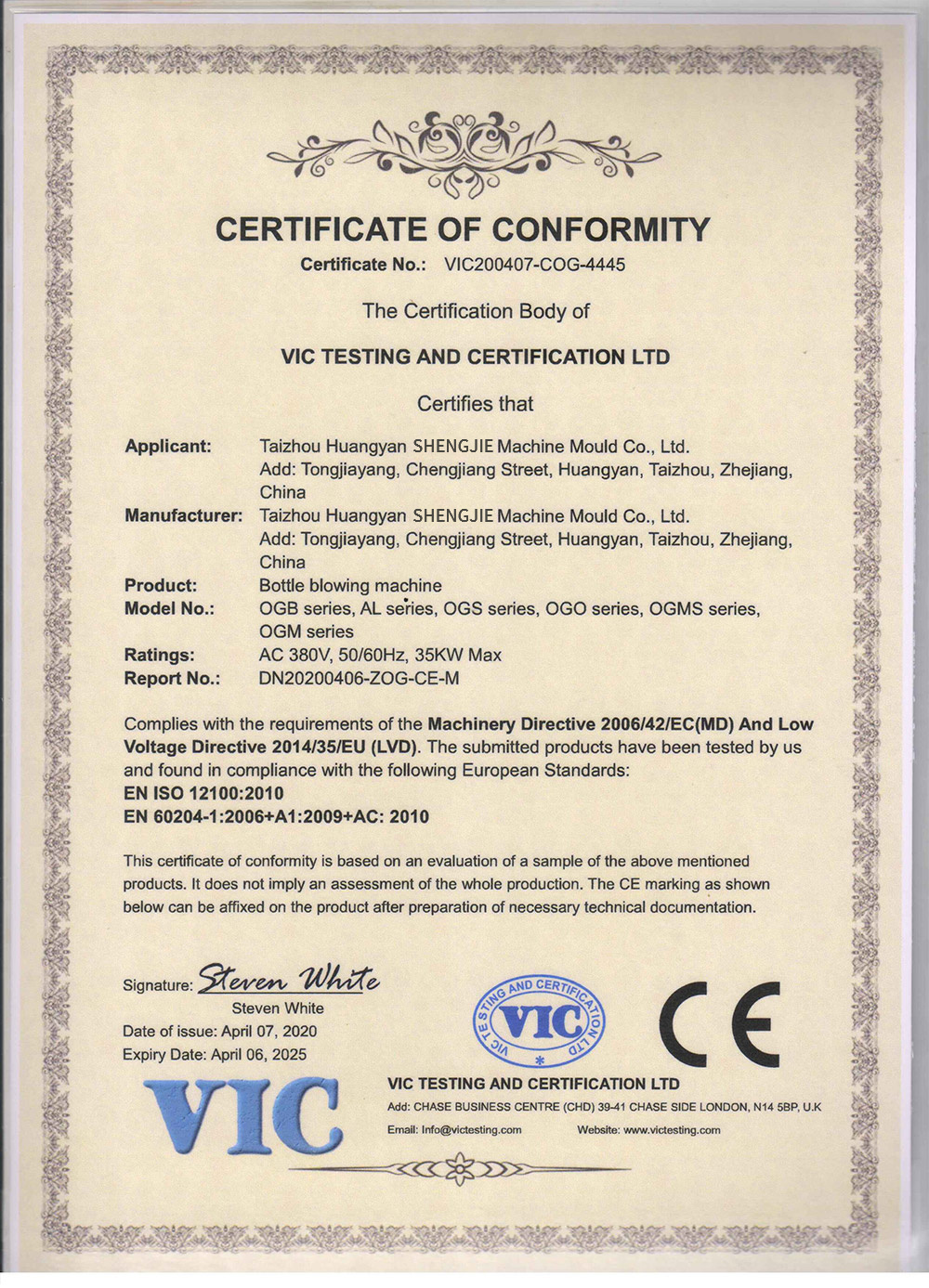 Certificado Certificado