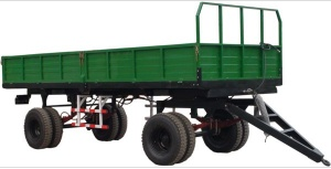 Double Axle tipping trailer