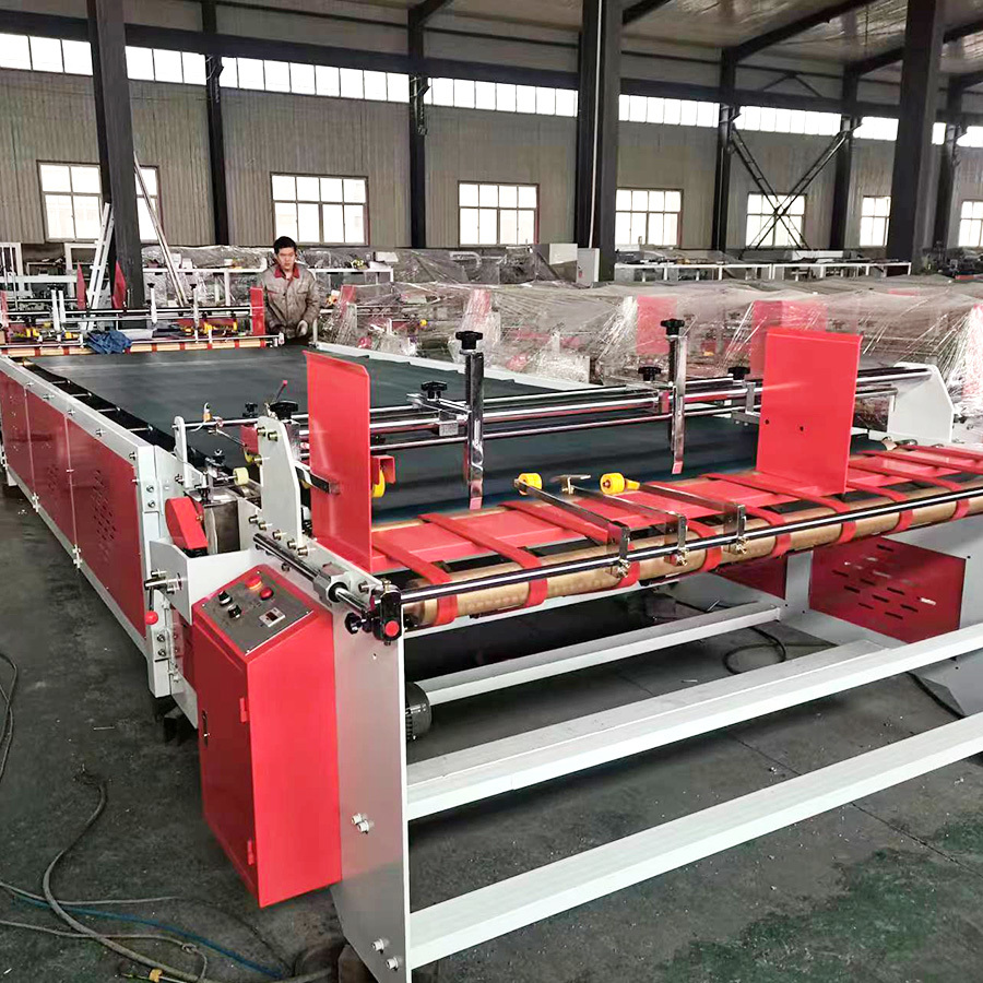 Low price Press type box gluing machine