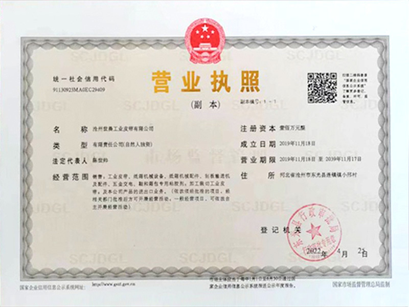 Business license (duplicate)